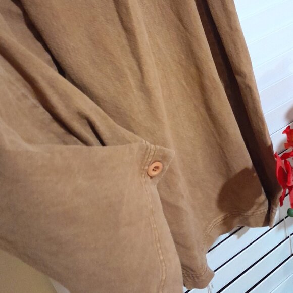 NWT Free People Cool Harbor Wide Leg Pants Brown Sand Sz Large - Picture 3 of 7